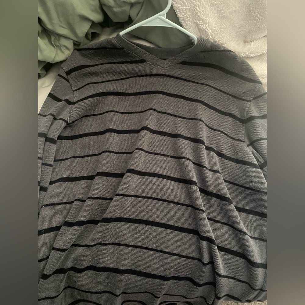 Faded Glory Striped Sweatshirt